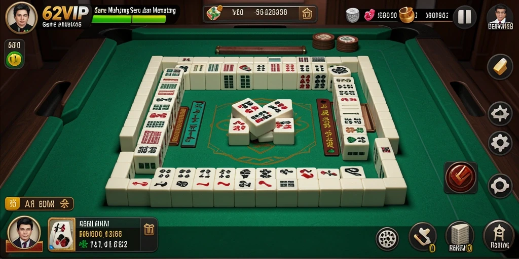 Tampilan permainan Mahjong yang menarik dan seru di 62VIP.