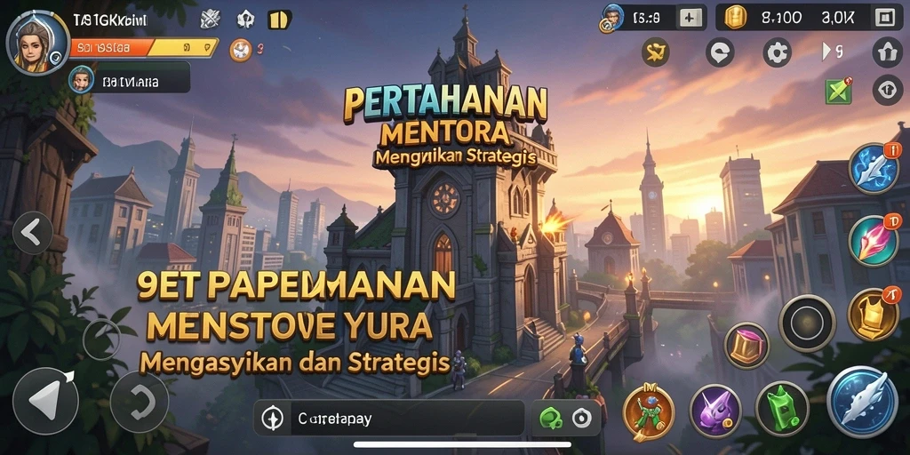 Screenshot gameplay 9ET menampilkan menara yang siap bertahan dari serangan musuh.