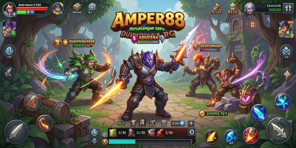 Gameplay seru dan mendalam AMPER88 yang penuh petualangan RPG.