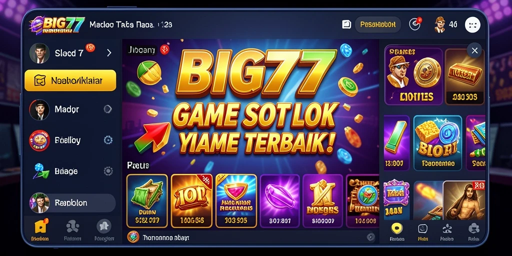 Tampilan gameplay yang menghibur dari BIG77 dengan fitur slot menarik.