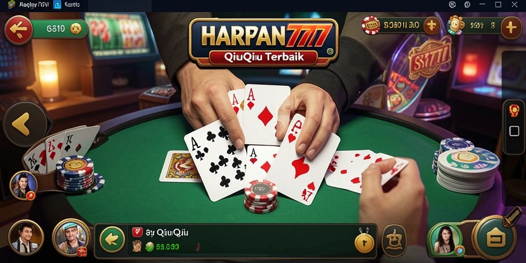 Tampilan menarik dari gameplay HARAPAN777 QiuQiu.