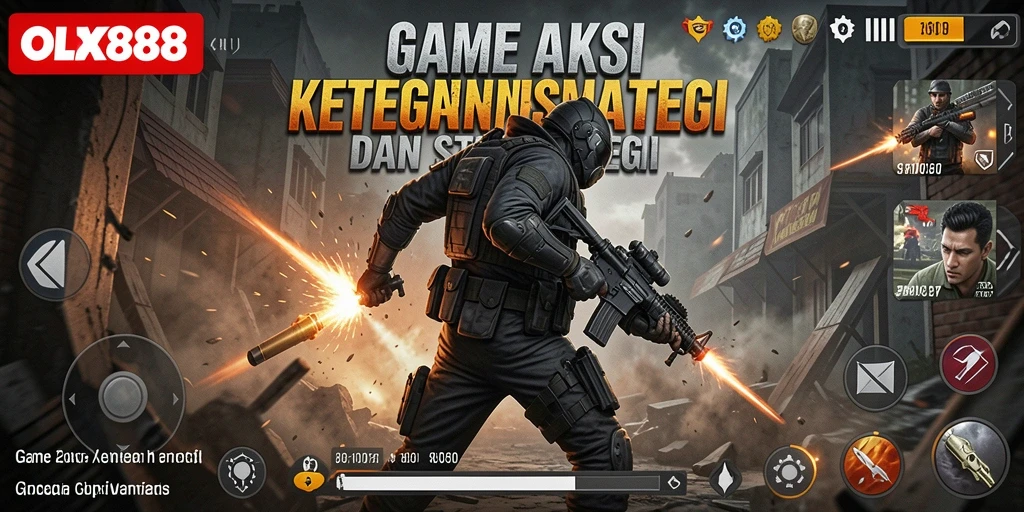 Screenshot gameplay OLX888 menampilkan aksi mendebarkan yang seru.