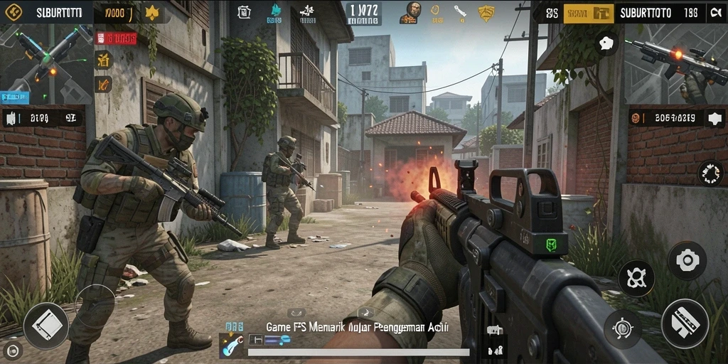 Tampilan gameplay intens dari SUBURTOTO yang penuh aksi.