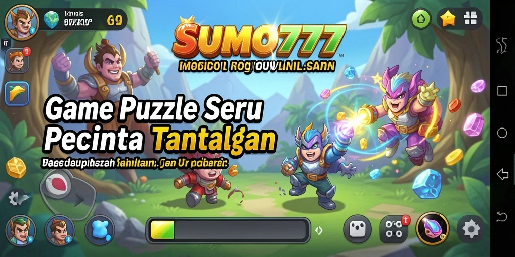 Tampilan gameplay Puzzle yang menarik dan menantang di SUMO777.